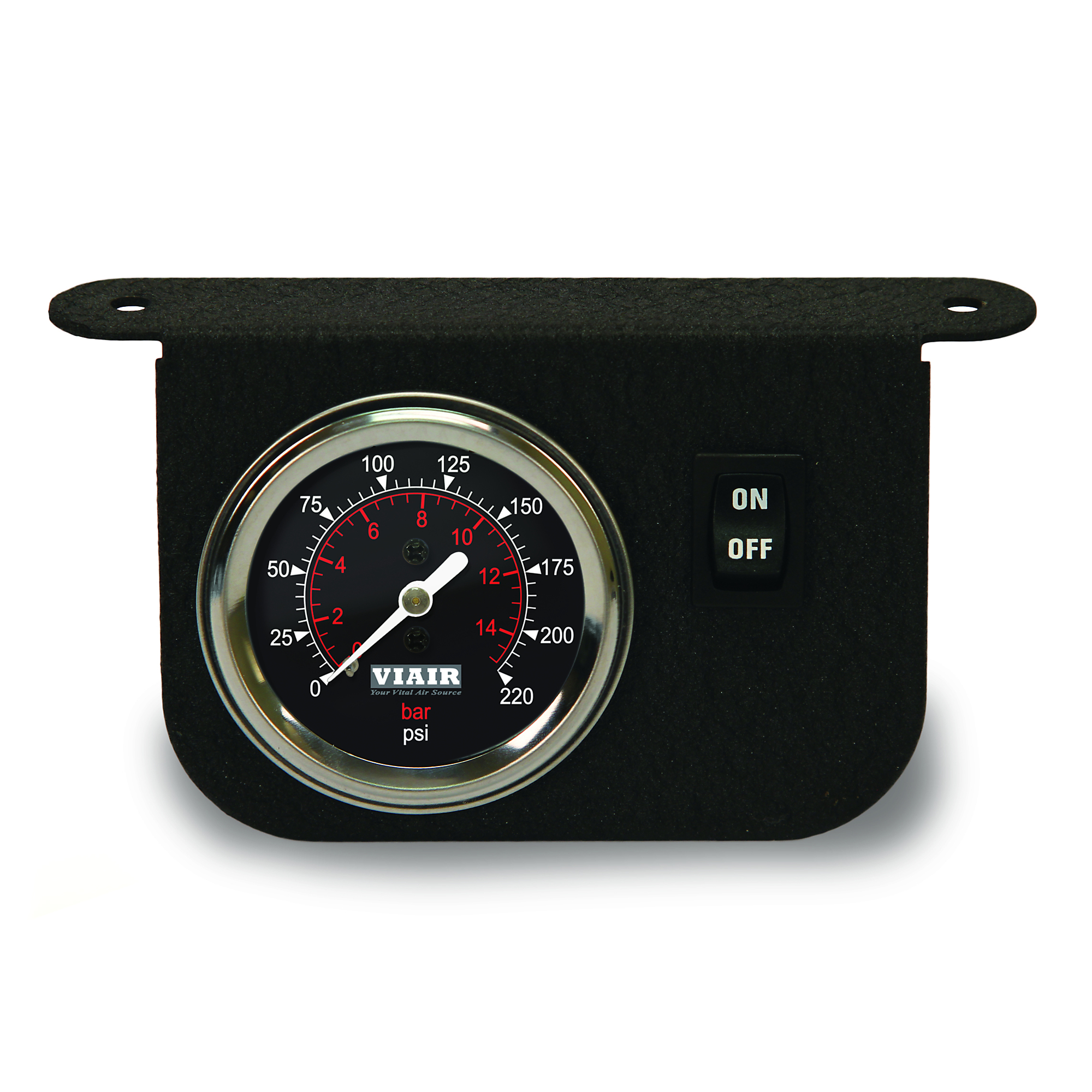 Viair Illuminated Dash Panel Air Gauge Kit - 200 PSI, 20ft. Lead Wire, Model# 20066